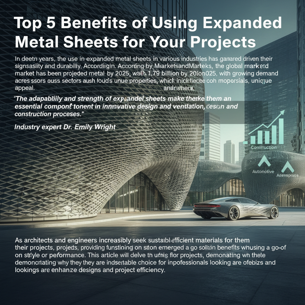 Top 5 Benefits of Using Expanded Metal Sheets for Your Projects