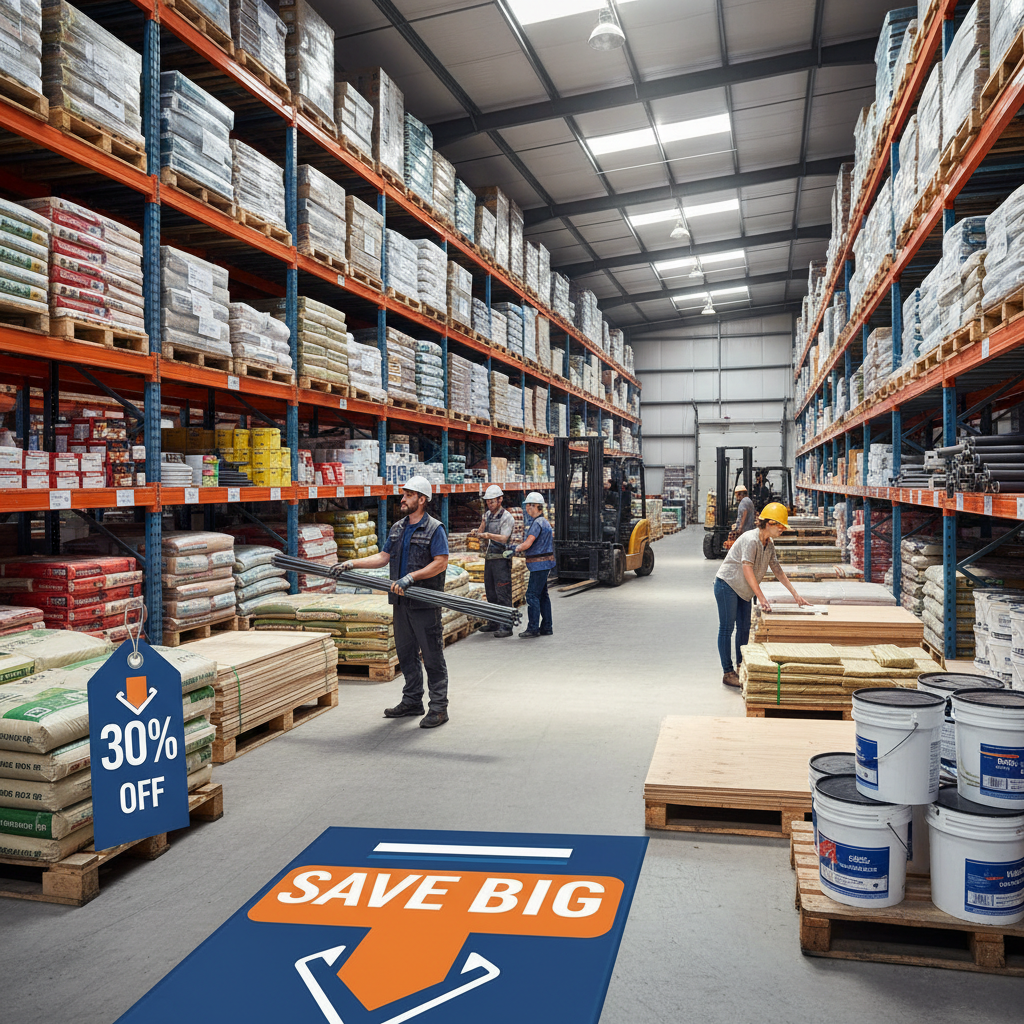 Top 10 Discounts on Building Supplies: Save Up to 30% on Essential Materials