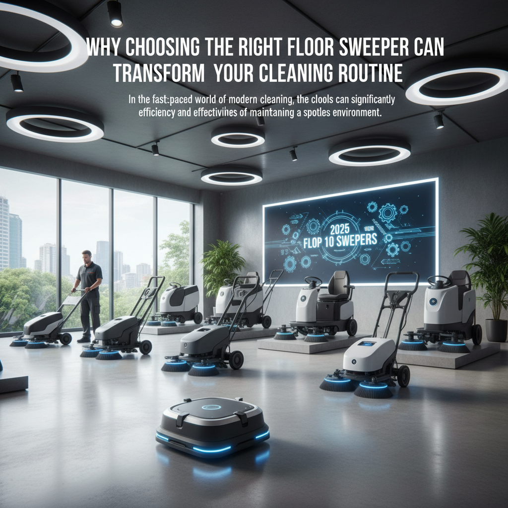 Why Choosing the Right Floor Sweeper Can Transform Your Cleaning Routine