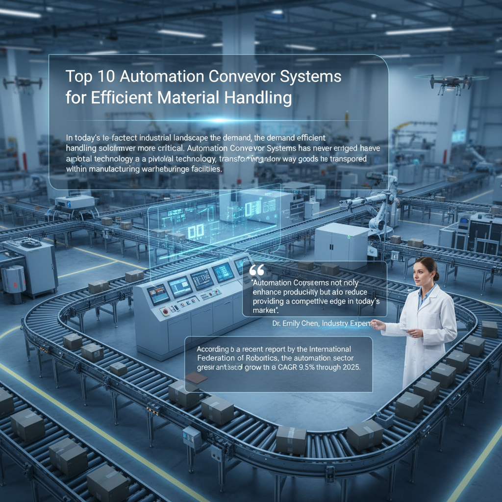 Top 10 Automation Conveyor Systems for Efficient Material Handling