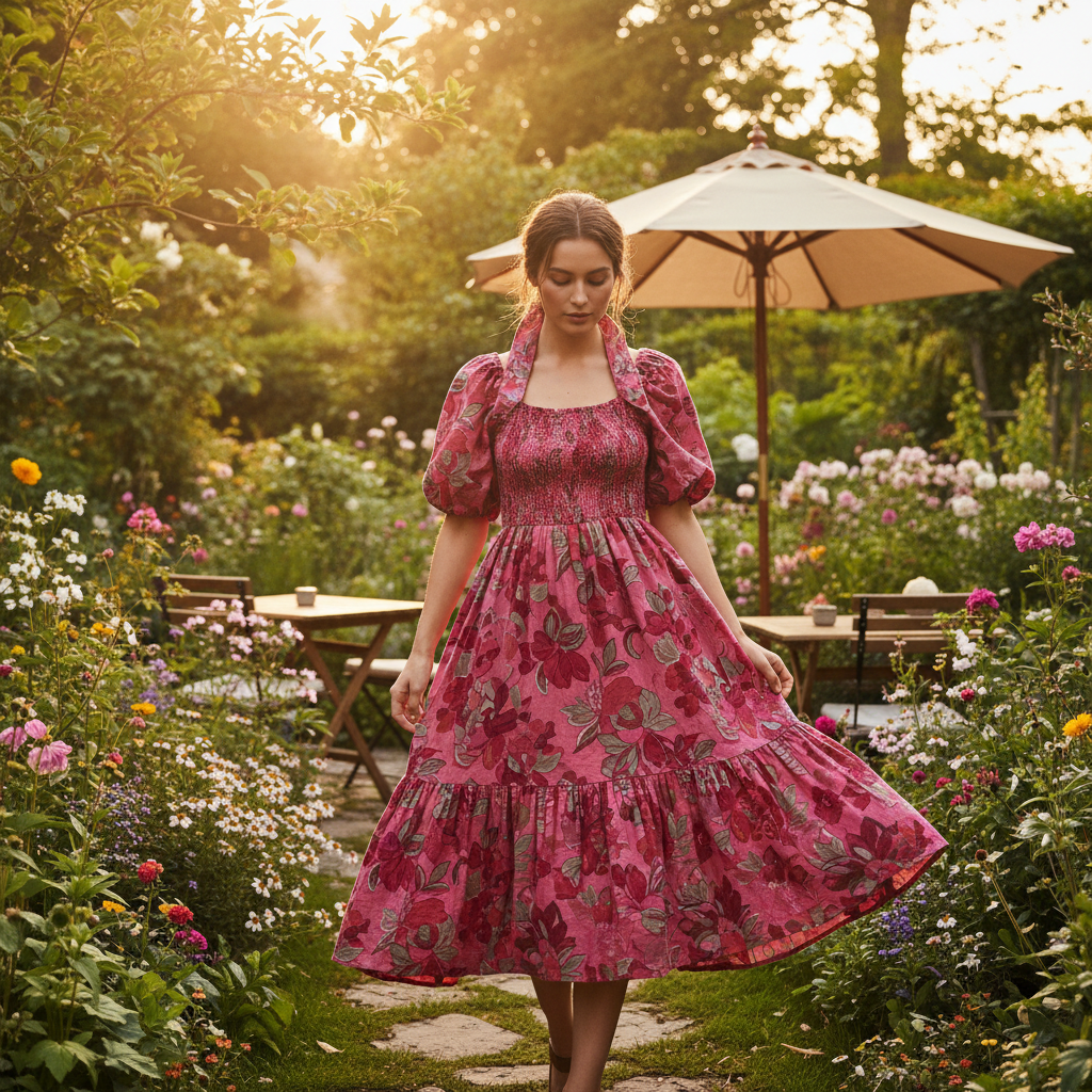2025 Top 5 Dark Pink Floral Dress Trends You Can't Miss This Summer