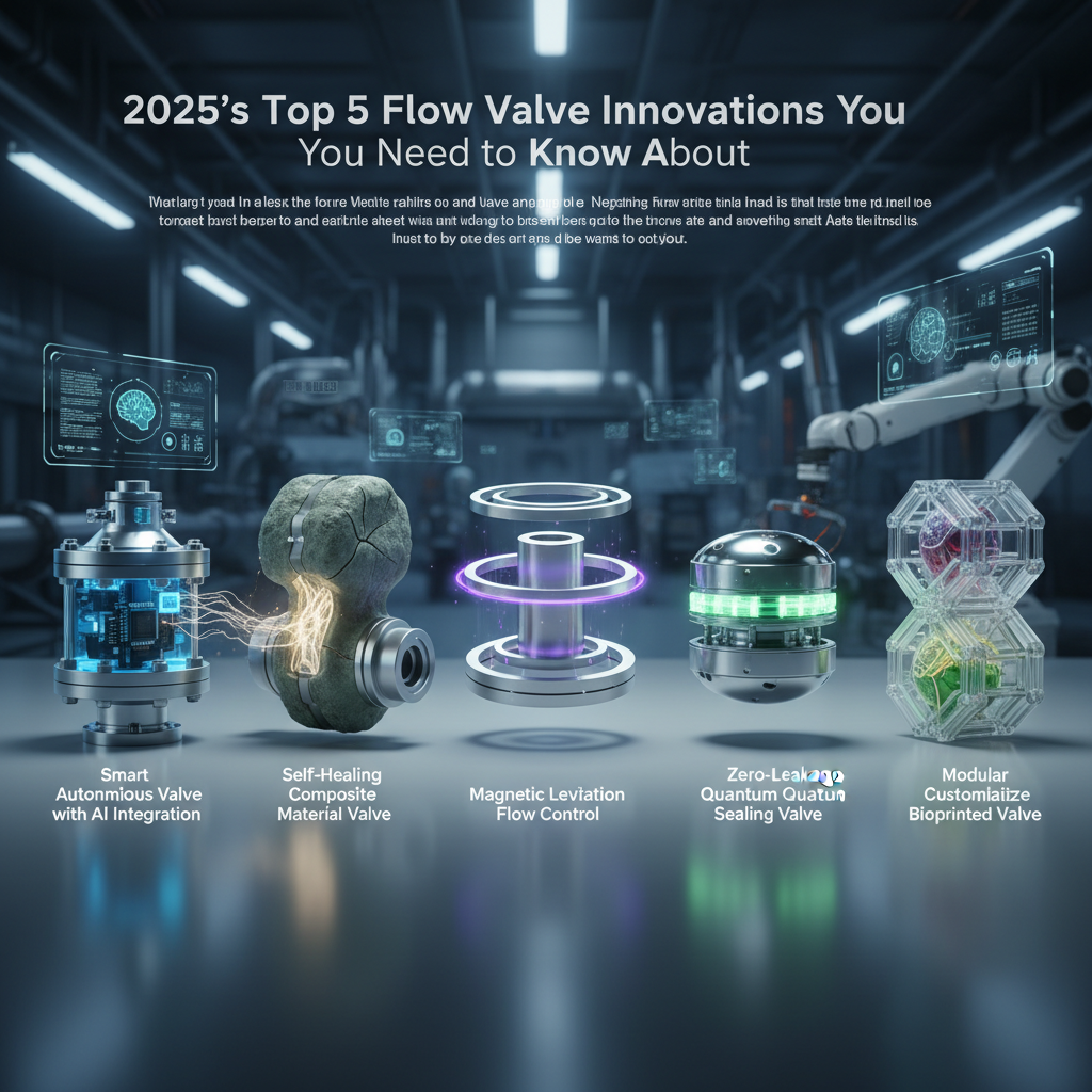 2025's Top 5 Flow Valve Innovations You Need to Know About