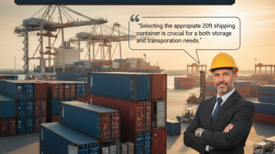 How to Choose the Right 20ft Shipping Container for Your Needs