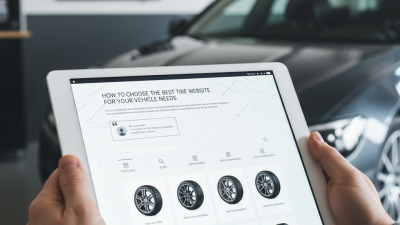 How to Choose the Best Tire Website for Your Vehicle Needs
