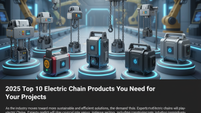 2025 Top 10 Electric Chain Products You Need for Your Projects