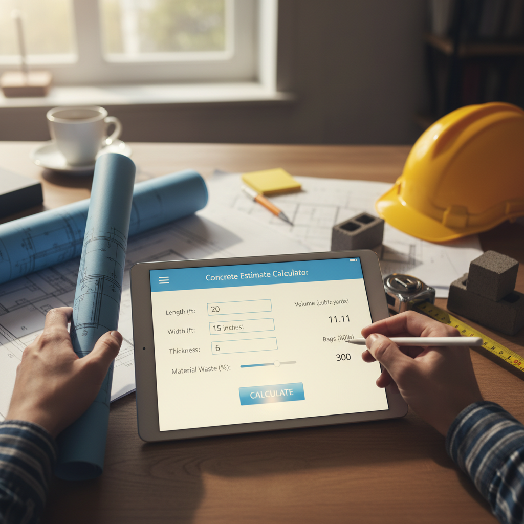 What is a Concrete Estimate Calculator and How to Use It Effectively