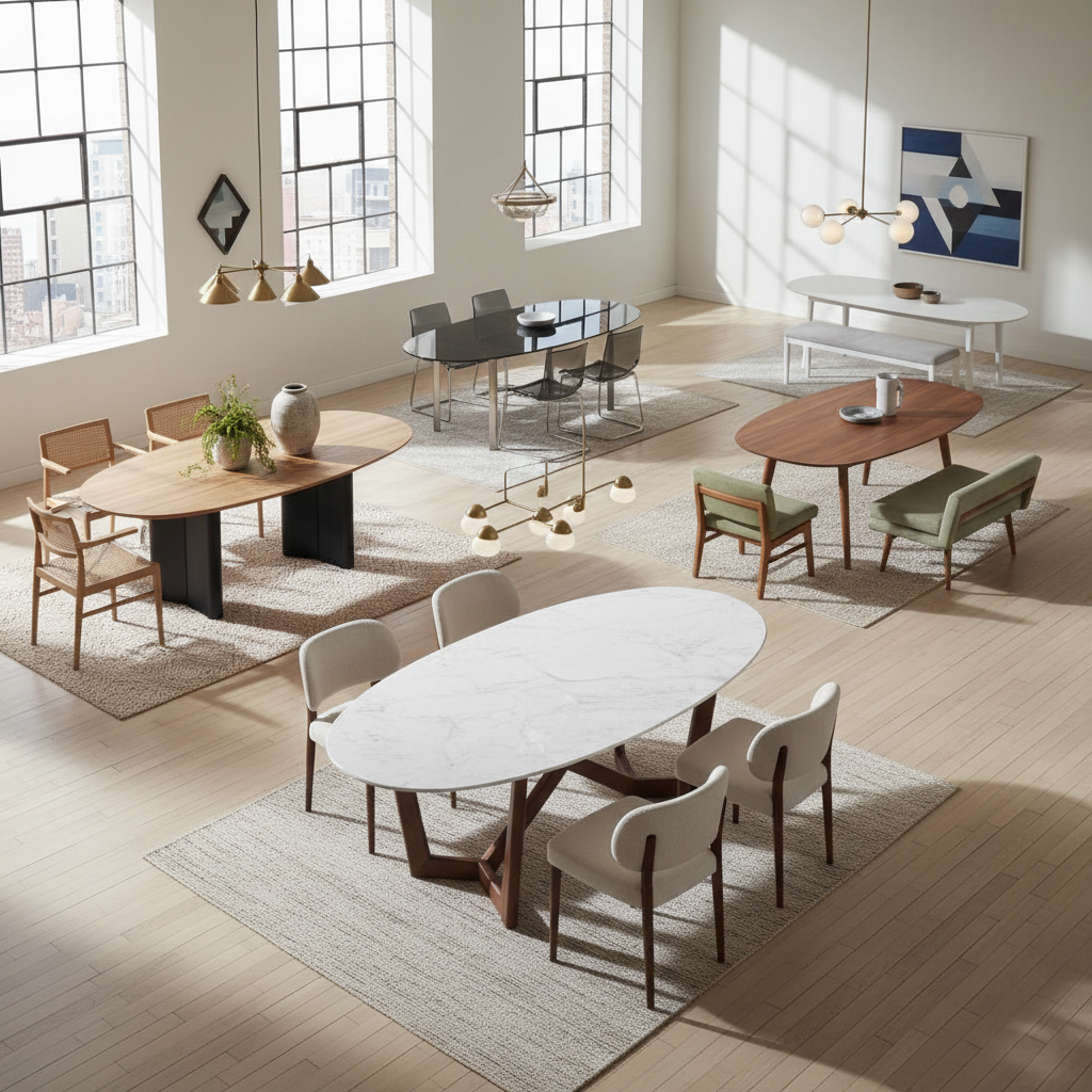 Top 10 Oval Table Designs for Stylish Home Decor and Functional Living Spaces