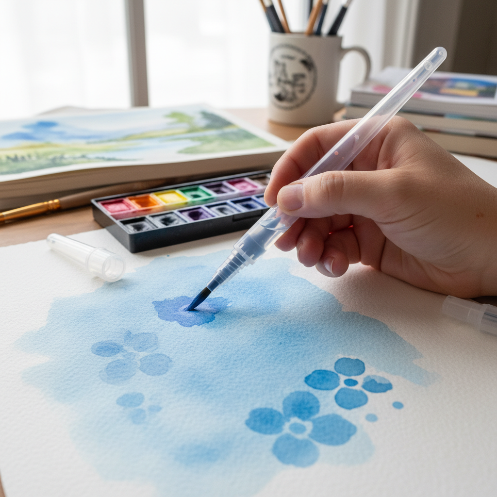 How to Use a Refillable Water Brush Pen for Beautiful Watercolor Effects