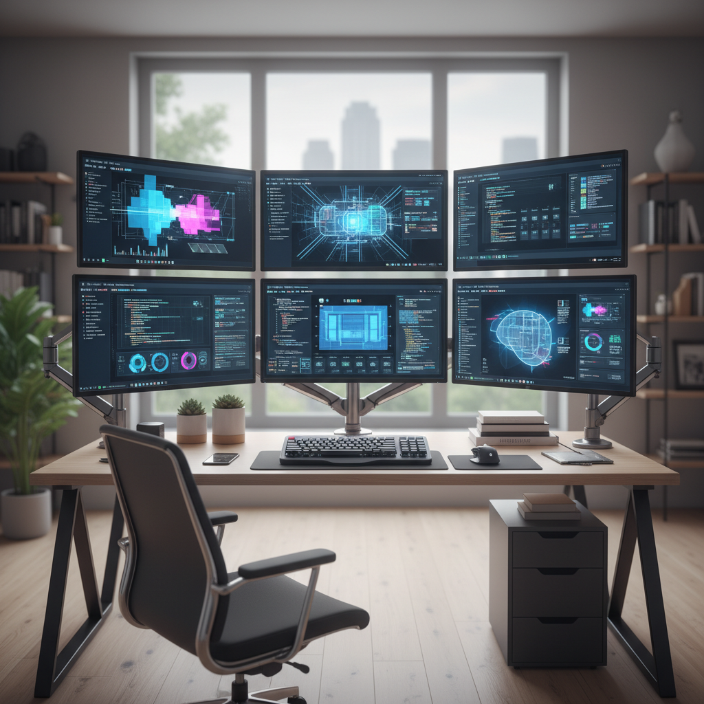 How to Maximize Efficiency with a 5-Stack Screen Setup for Your Workspace