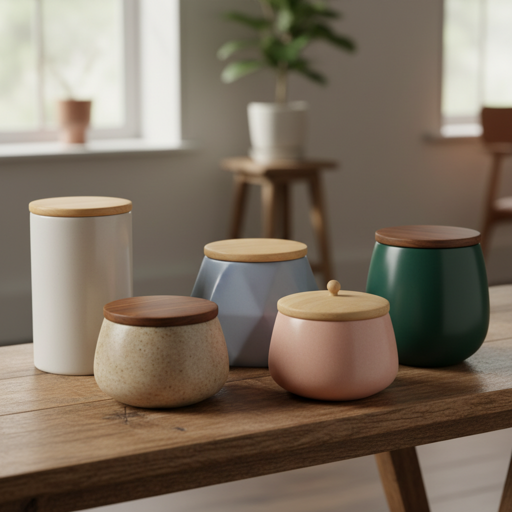 Top 5 Stylish Ceramic Jars With Wood Lids for Your Home Décor Needs