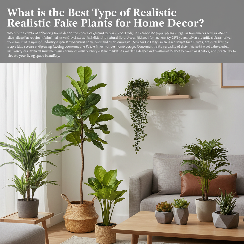 What is the Best Type of Realistic Fake Plants for Home Decor?