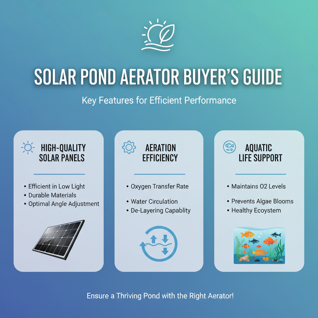 Top 10 Tips for Choosing the Best Solar De-Layer Aerator for Your Pond