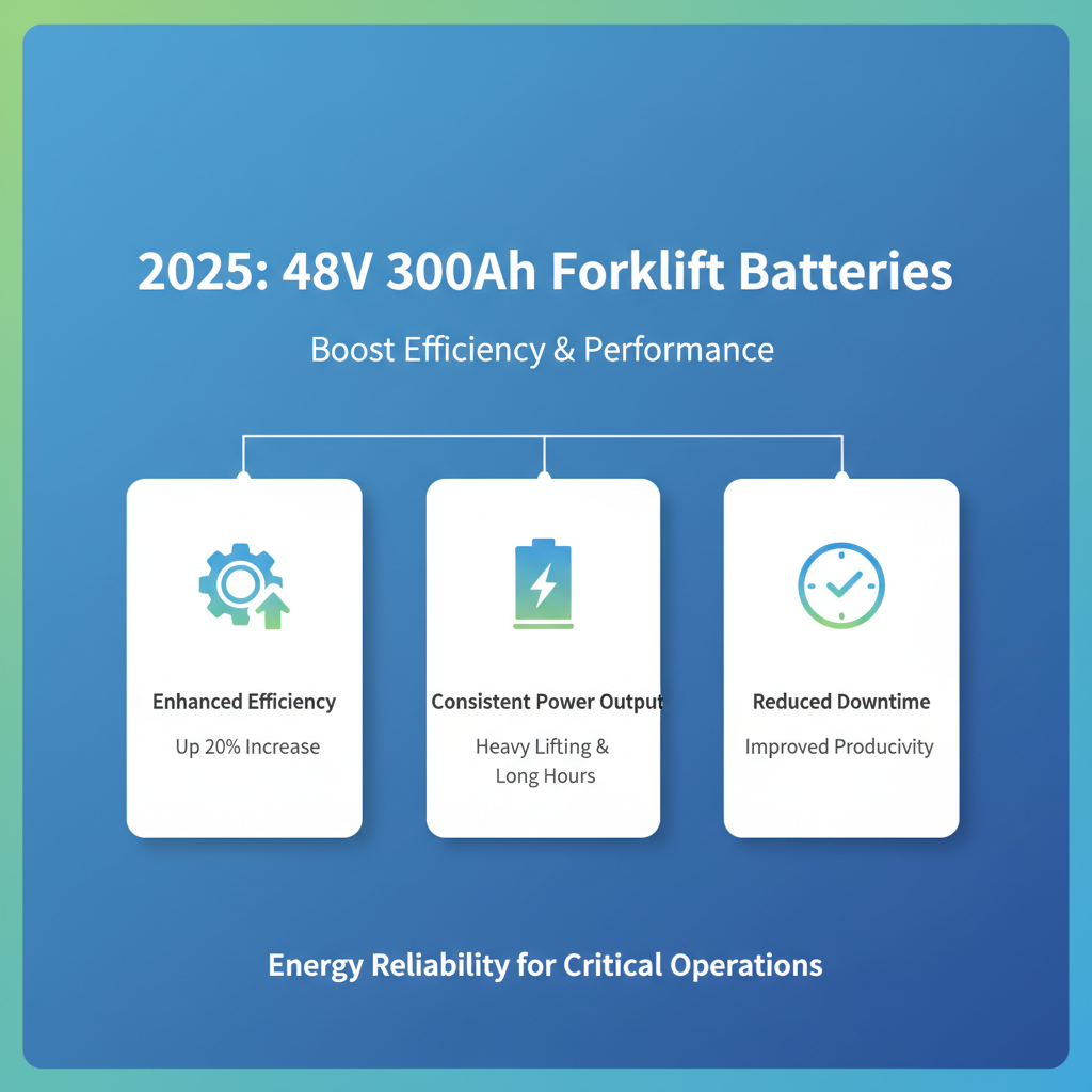 Top 5 Benefits of Using a 48V 300Ah Forklift Battery in 2025