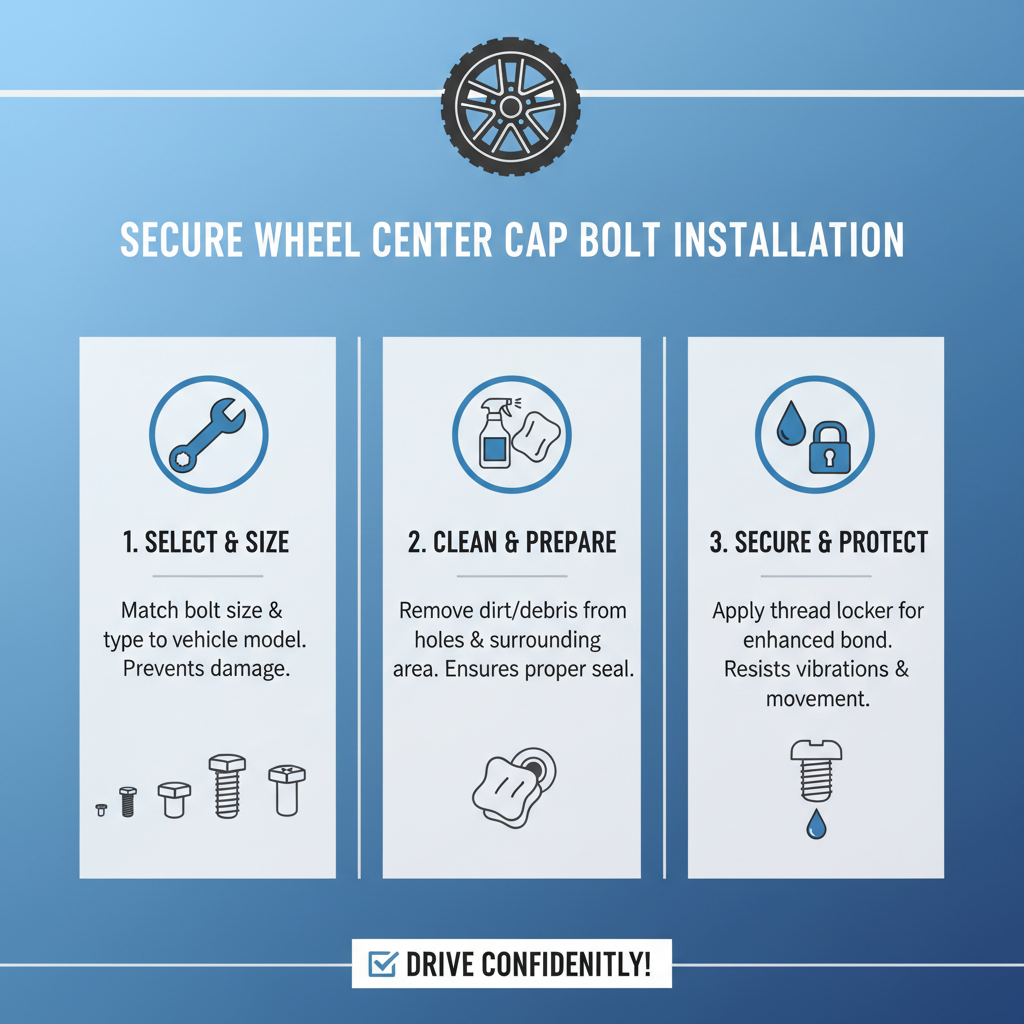 How to Choose the Right Wheel Center Cap Bolts for Your Vehicle