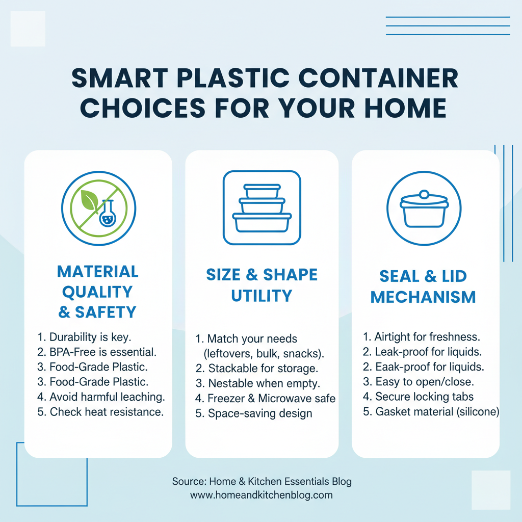 Top 10 Plastic Containers for Every Home: Which One Is Right for You?