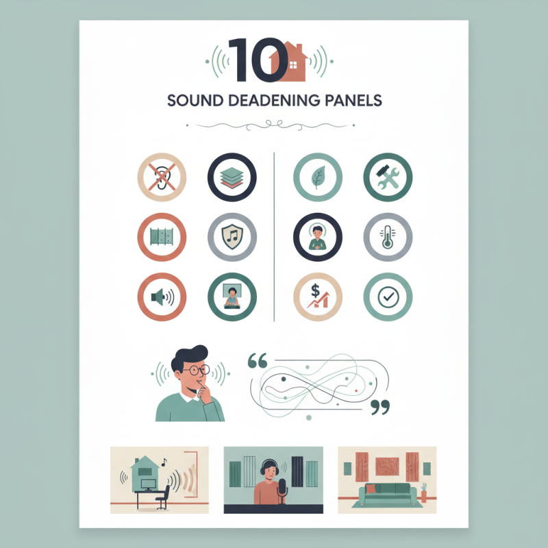 Top 10 Tips for Choosing the Best Sound Deadening Panels for Your Home