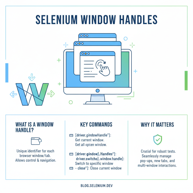 How to Switch and Manage Window Handles in Selenium WebDriver effectively?