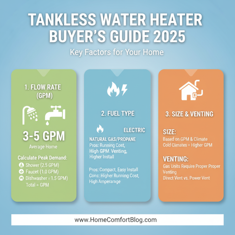 How to Choose the Best Tankless Water Heater for Your Home in 2025