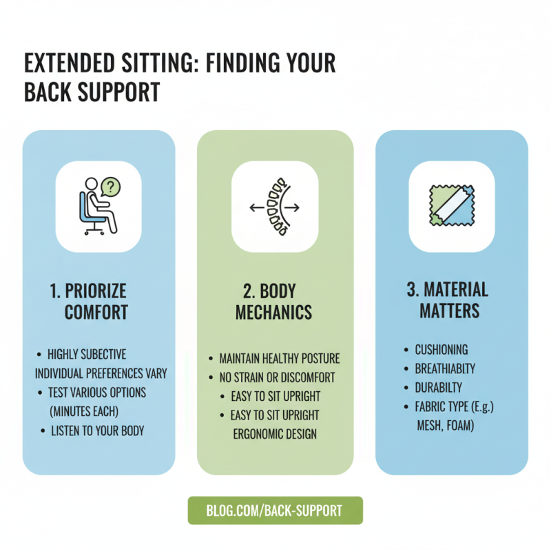 How to Choose the Best Back Support for Long Hours of Sitting