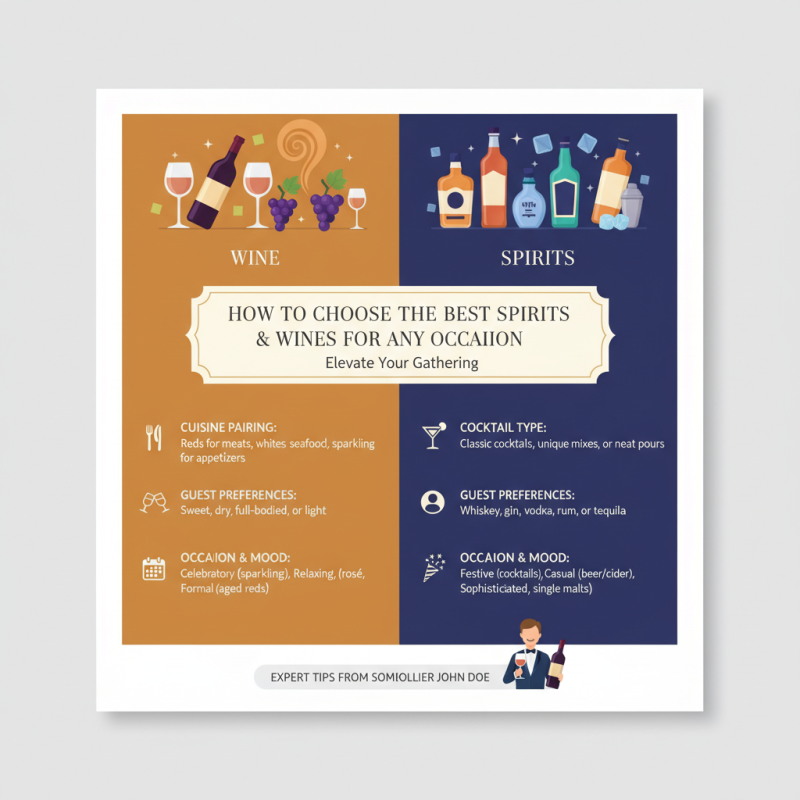 How to Choose the Best Spirits and Wines for Any Occasion