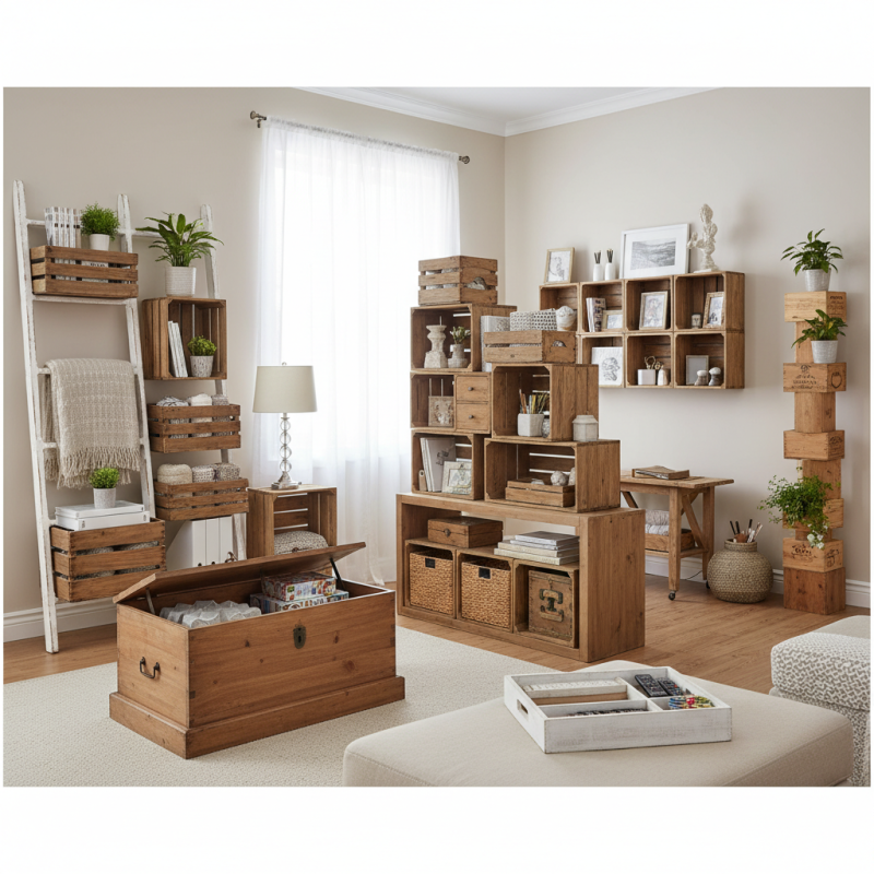 10 Clever Tips to Use Wooden Boxes for Home Storage and Organization