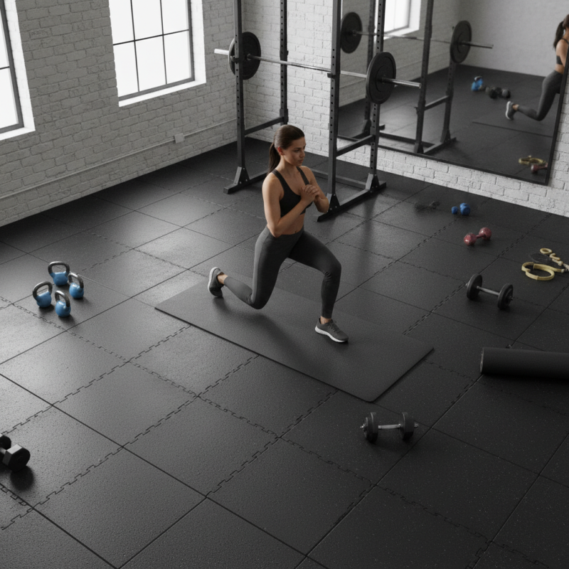 Top 10 Benefits of Rubber Gym Mats for Your Home Workout Setup