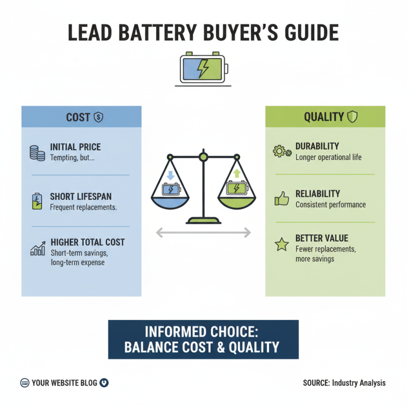 How to Choose the Right Lead Battery for Your Needs: A Complete Guide
