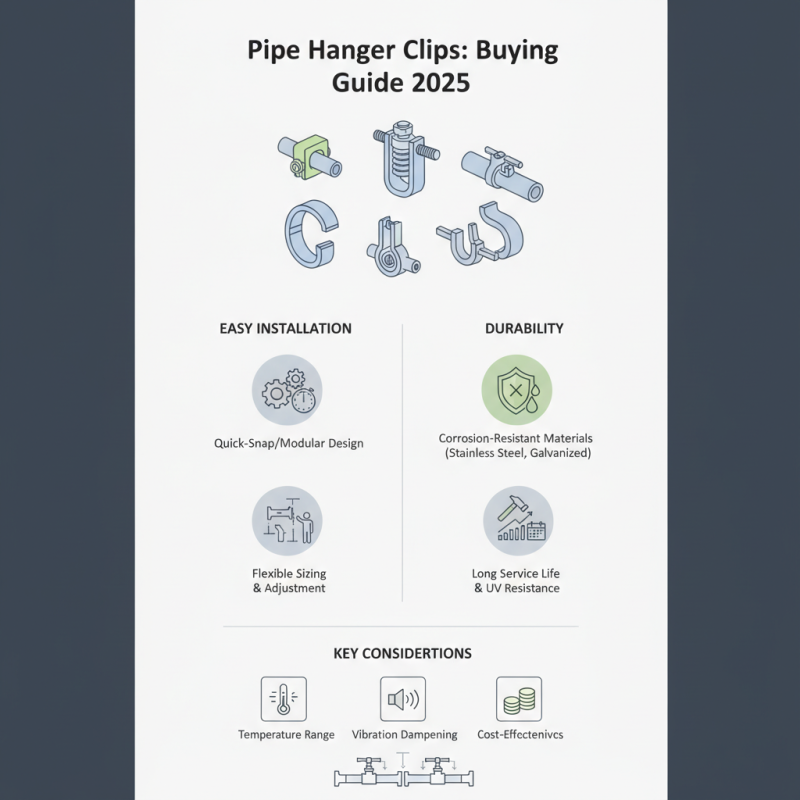 2025 Top Pipe Hanger Clips Buying Guide for Easy Installation and Durability