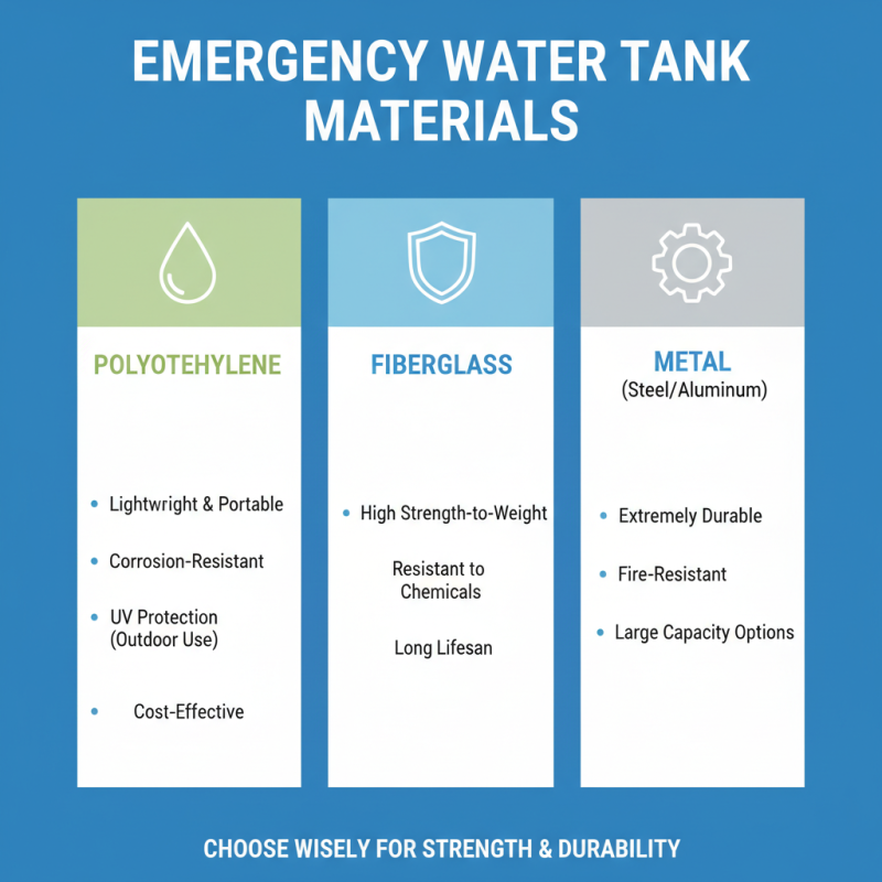 How to Choose the Right Emergency Water Tank for Your Home Preparedness