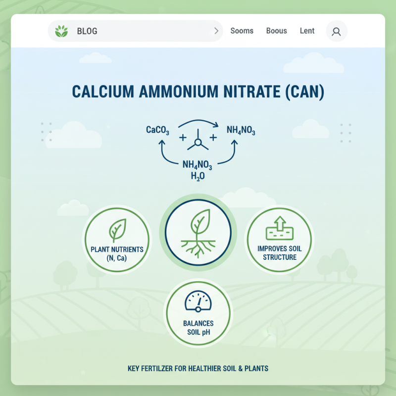 What is Calcium Ammonium Nitrate and How is it Used in Agriculture?