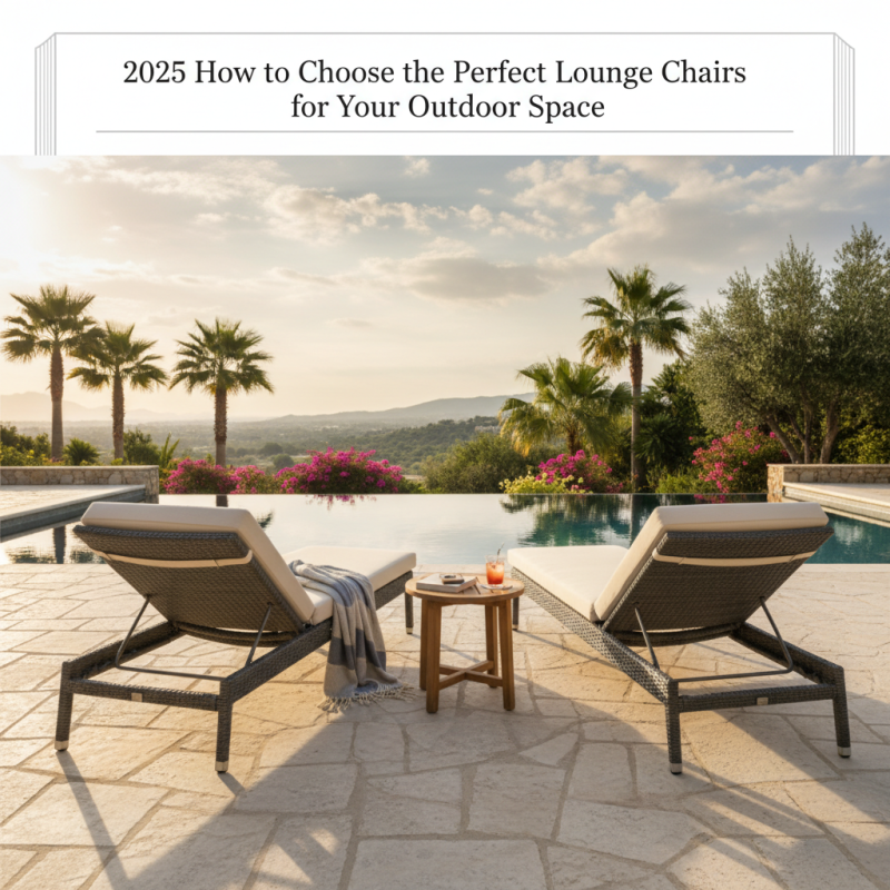 2025 How to Choose the Perfect Lounge Chairs for Your Outdoor Space