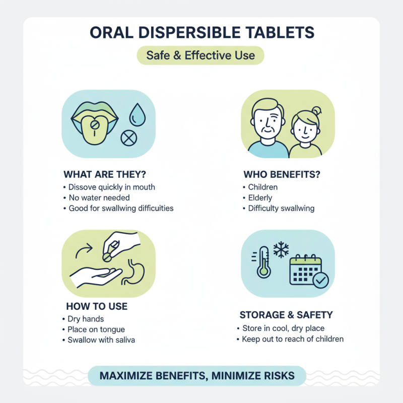 How to Use Oral Dispersible Tablets Safely and Effectively