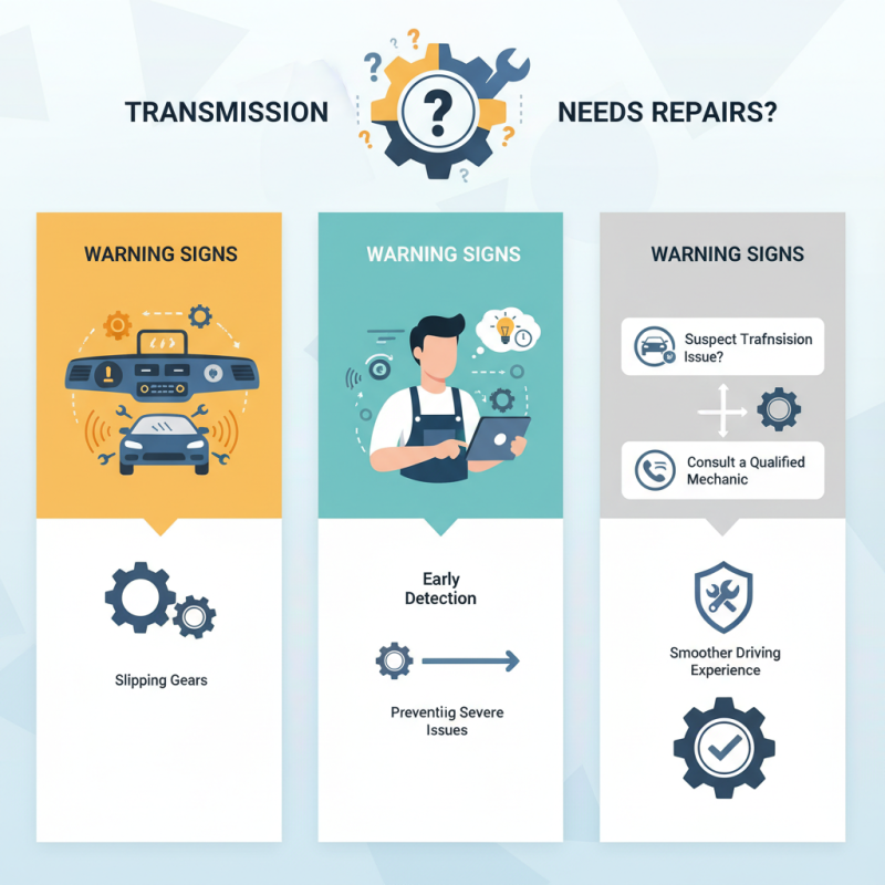 How to Identify Signs Your Transmission Needs Repairs and What to Do Next
