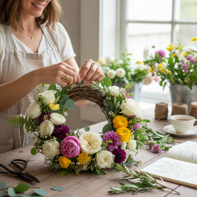 How to Make a Beautiful Flower Wreath for Any Occasion