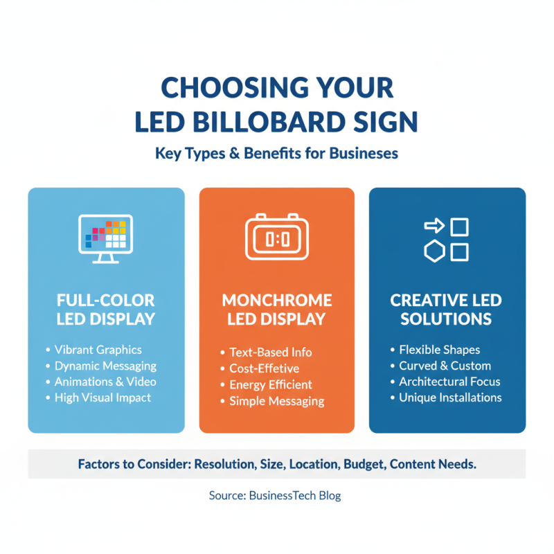 How to Choose the Best Led Billboard Sign for Your Business Needs