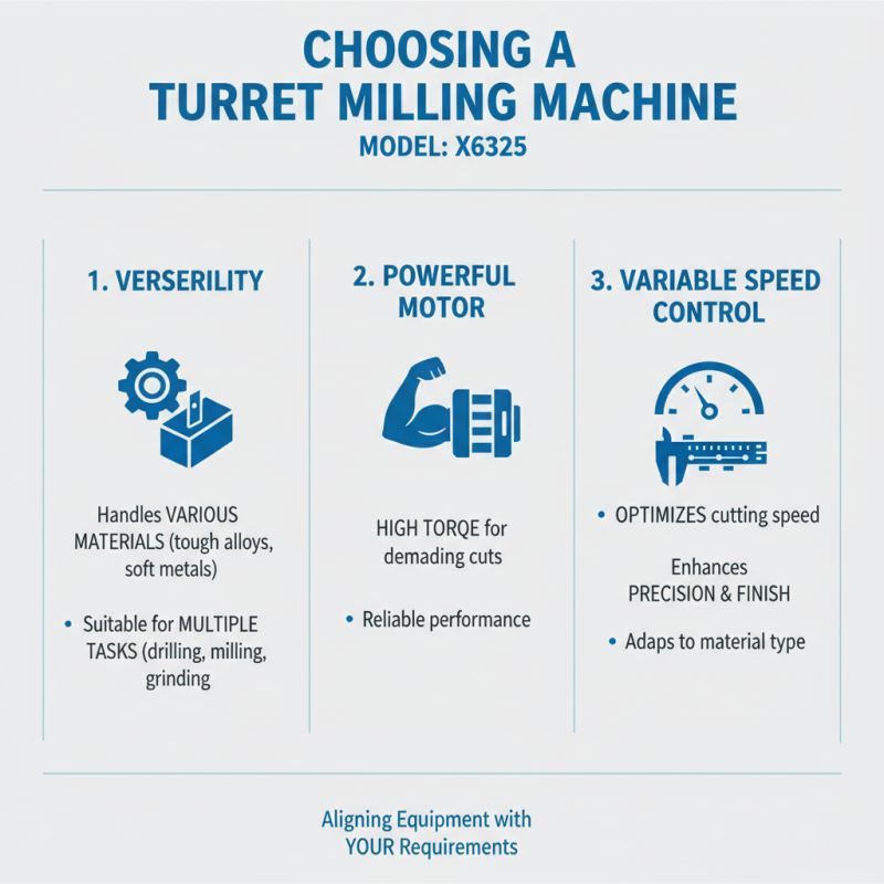 How to Choose the Right Turret Milling Machine X6325 for Your Needs