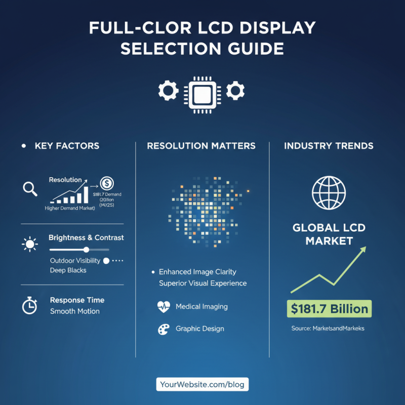 How to Choose the Best Full Color LCD Display for Your Needs