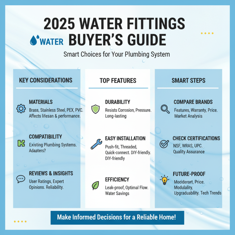 2025 Top Water Fittings: Essential Guide to Choosing the Best Options