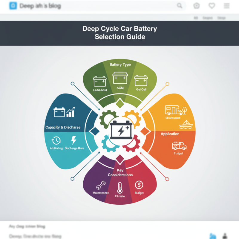 How to Choose the Best Deep Cycle Car Battery for Your Needs