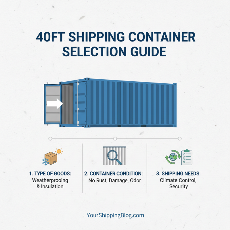 Ultimate Tips for Choosing the Right 40ft Container for Your Shipping Needs