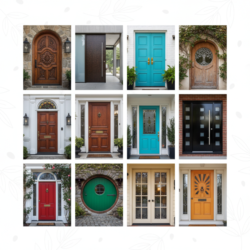 Top 10 Stunning Decorative Front Doors to Enhance Your Home Curb Appeal