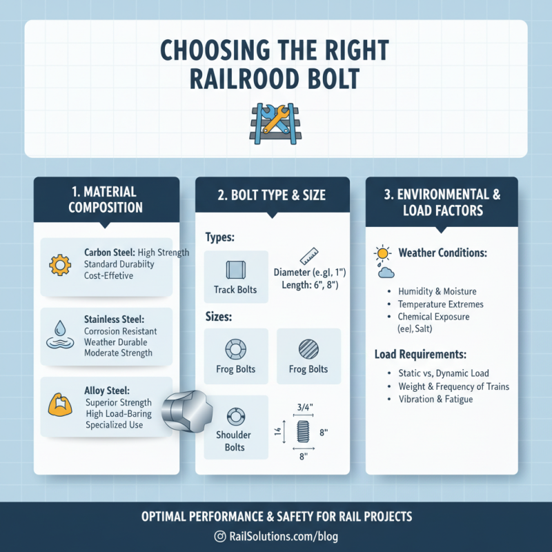 How to Choose the Right Railroad Bolt for Your Project Needs