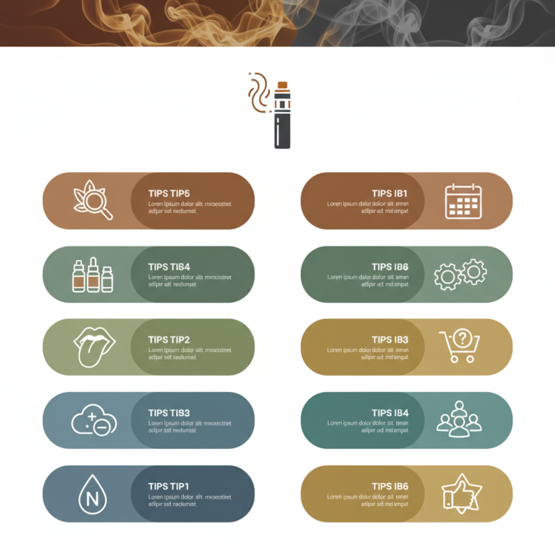 Top 10 Tips for Choosing the Best Tobacco Flavor E-Liquid for Vaping