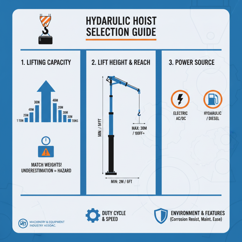 Top 10 Tips for Choosing the Best Hydraulic Hoist for Your Needs