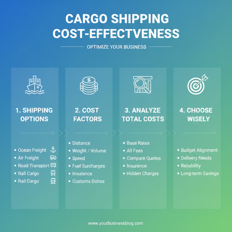 How to Choose the Right Cargo Shipping Method for Your Business Needs