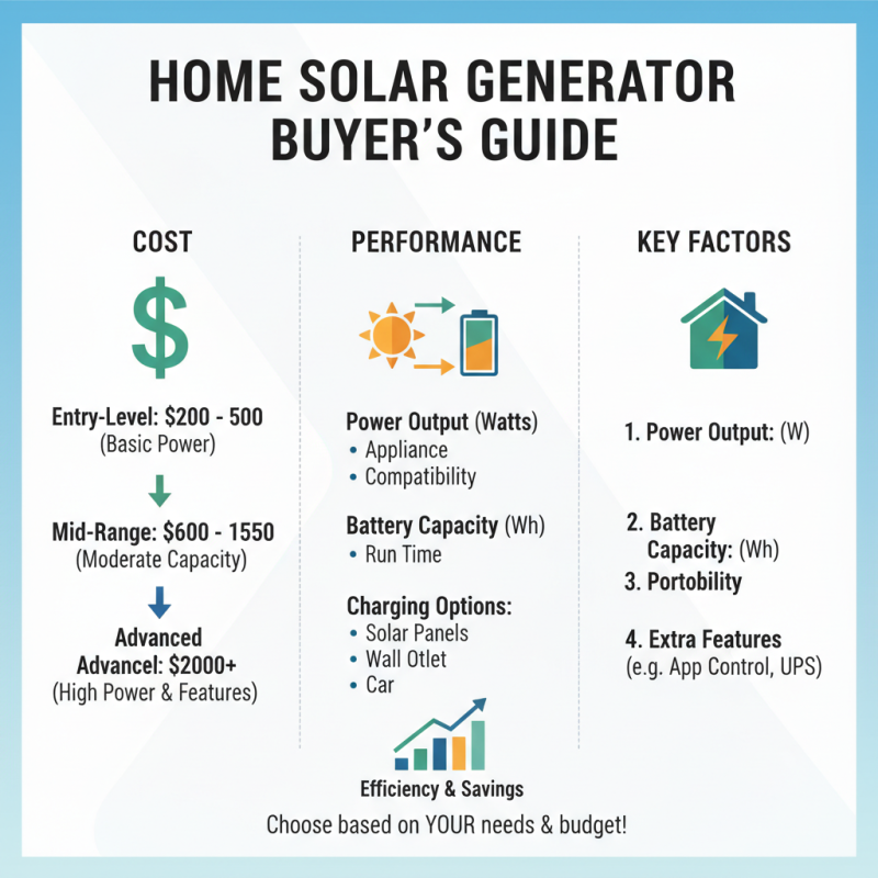 How to Choose the Best Household Solar Generator for Your Home Needs