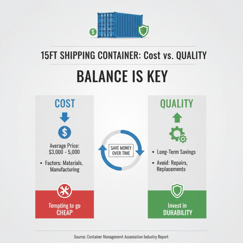 How to Choose the Right 15ft Shipping Container for Your Needs