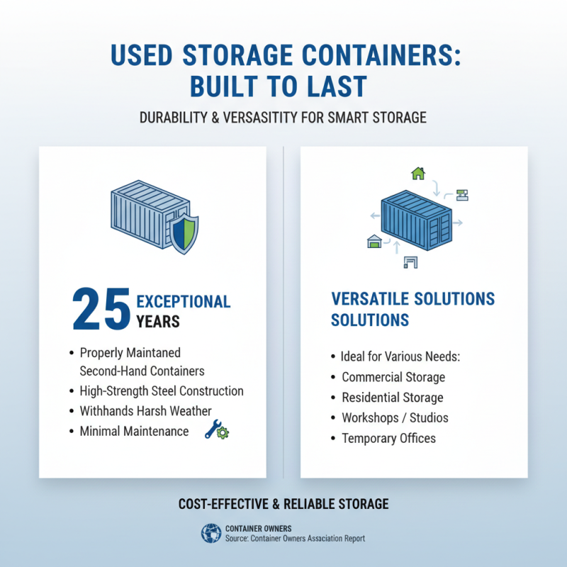 Top 10 Benefits of Using Second Hand Storage Containers for Your Needs