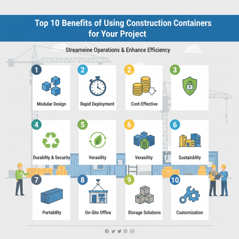 Top 10 Benefits of Using Construction Containers for Your Project