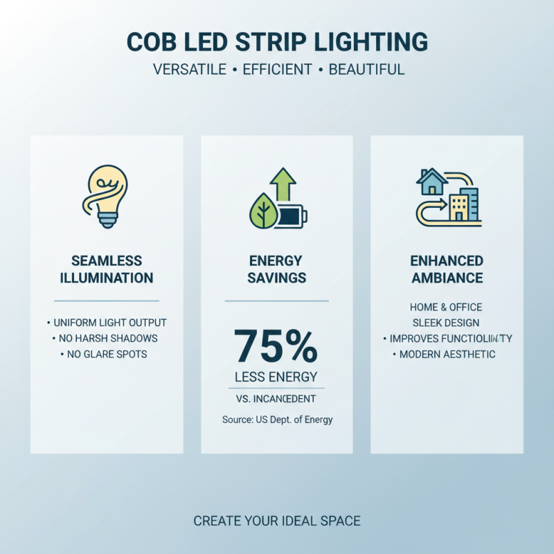 Top Benefits of Using Cob Led Strip Lights for Home and Office Illumination
